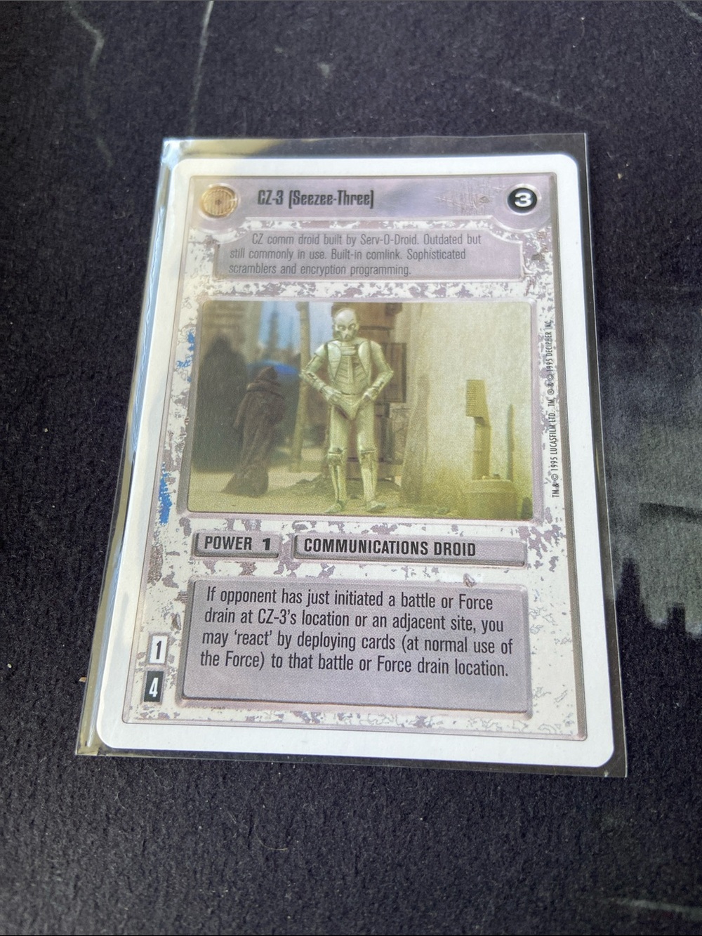 CZ-3 (Seezee-Three) 1995 Decipher Star Wars Customizable Card Game (SWCCG)